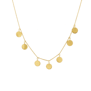 DISC HANGING NECKLACE JWL-NEC025